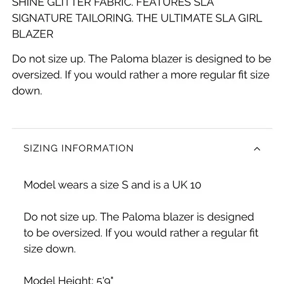 SLA the label silver blazer - Picture 4 of 4